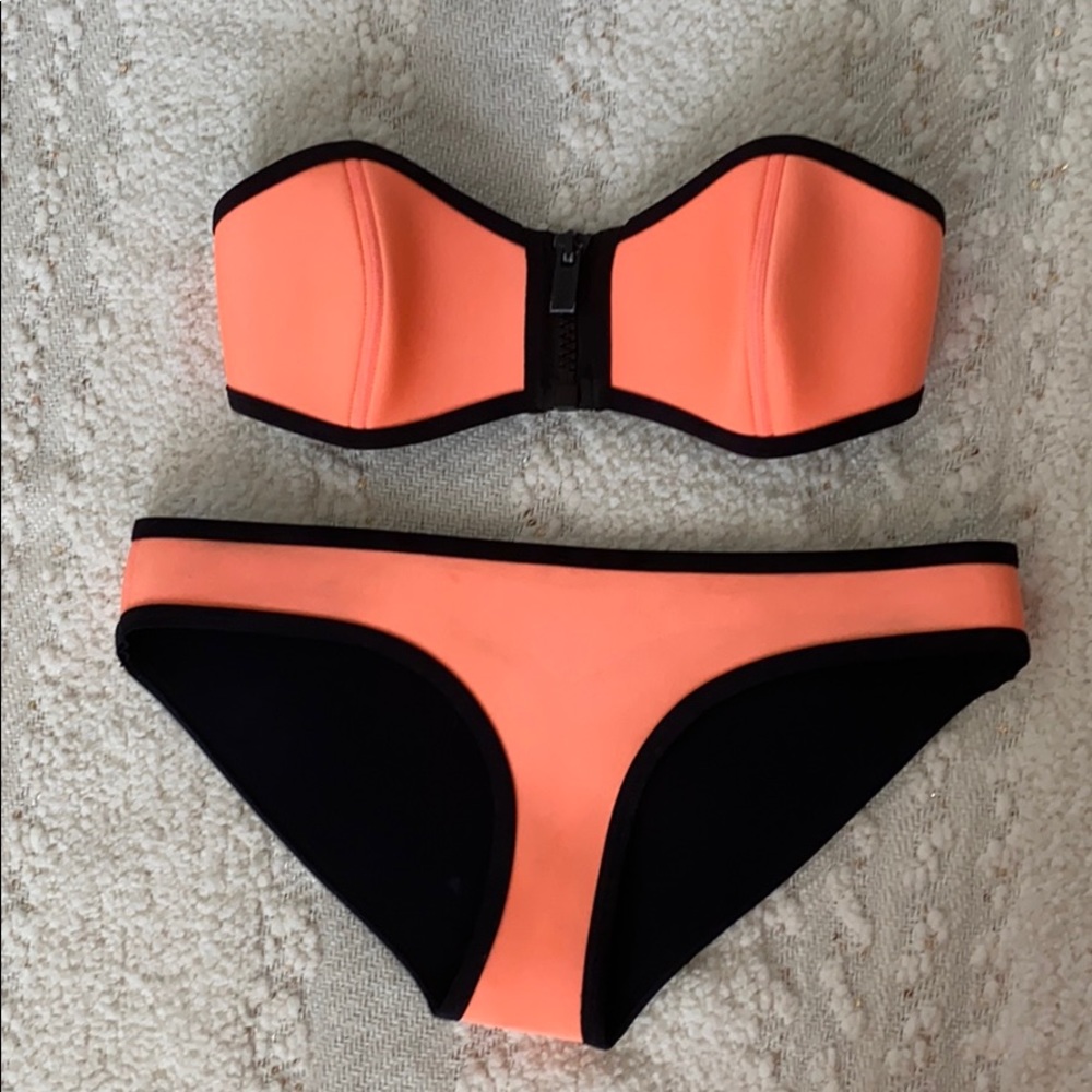 Bright Orange Triangl Bikini XS TOP S BOTTOM